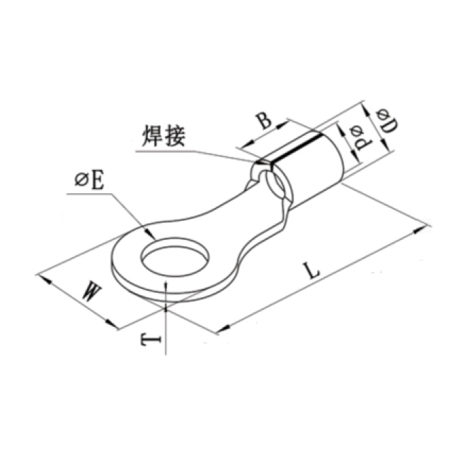 圆形裸端子